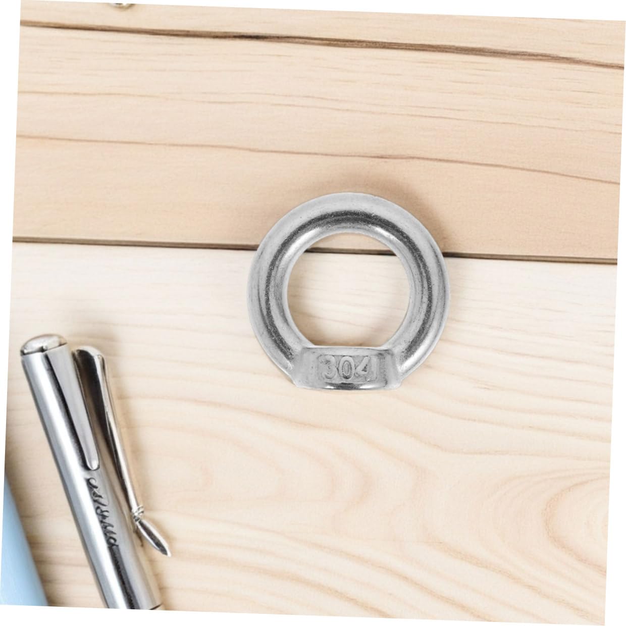 8pcs M8 Stainless Steel Eye Nuts for Rigging Heavy Equipment