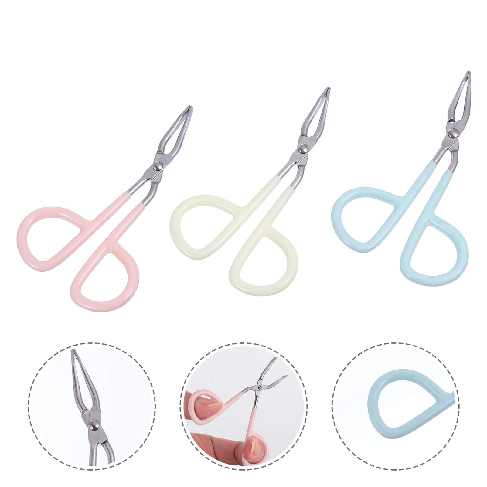 minkissy 18pezzi Pinzette Per Sopracciglia Acciaio Inossidabile Design Forbice Per Depilazione Sicura e Professionale Per Personale e Beauty Salon