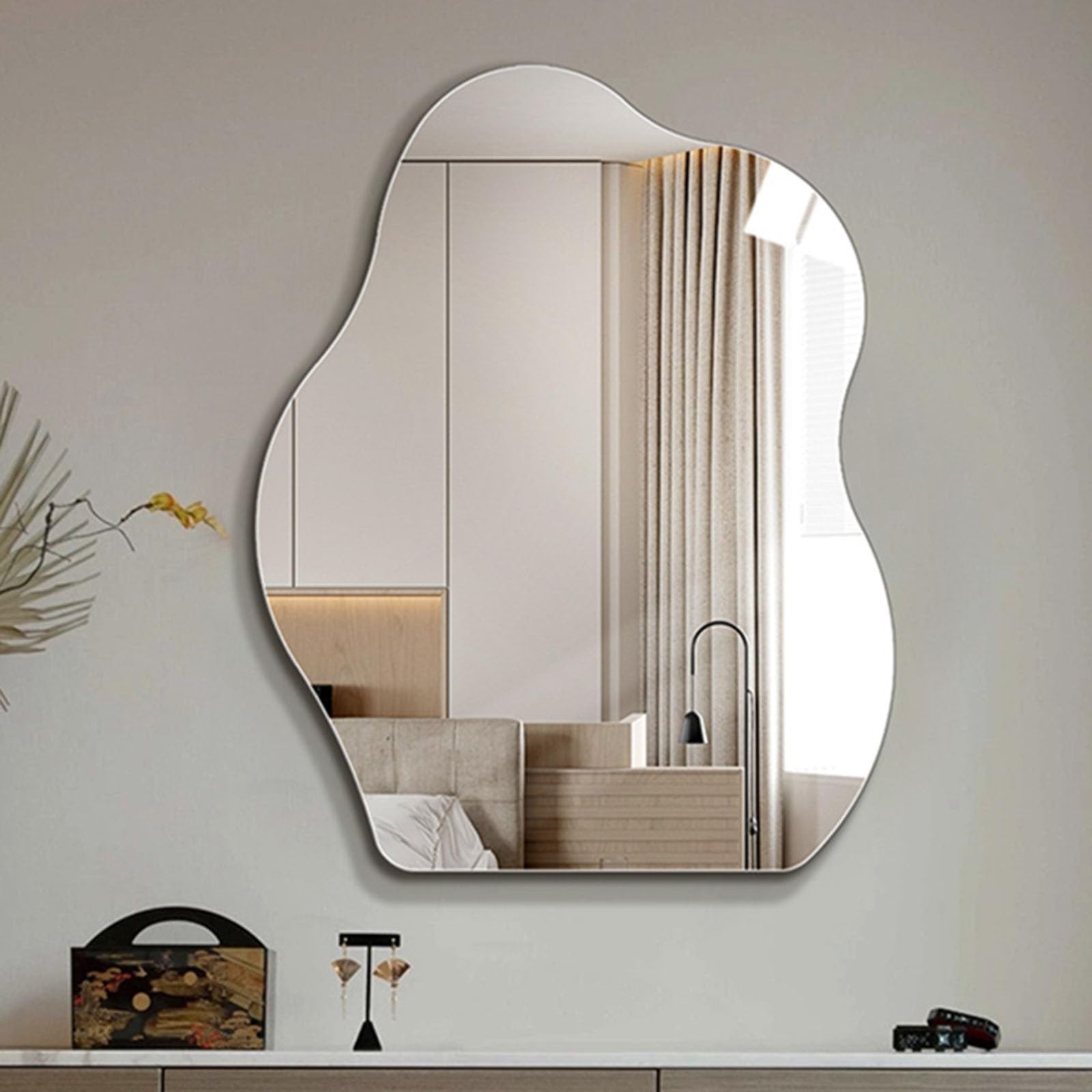 Miroir de salle de bain HD rectangulaire miroir mural étanche 50x70
