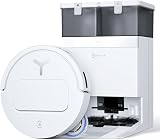 ECOVACS T50 Pro Omni Gen2 Robot Vacuum Cleaner, 21000Pa Enhanced by T30 Pro Omni, Extendable Side Brush and Mop, Automatic Adding Cleaning Solution, Wash in Warm Water 75°C, White - 1