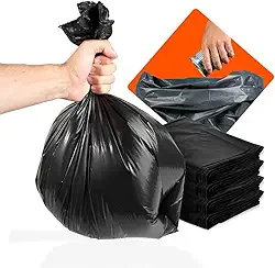 Saco de lixo 30 litros preto reforçado para uso doméstico tamanho ABNT 59cm x 62cm 0,06 micra embalagem econômica com 100 unidades