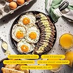 Lodge L9OG3 Cast Iron Round Griddle, Pre-Seasoned, 10.5-inch - Made in USA, Compatible with Stovetop, Oven, Grill & Campfire - Image 2