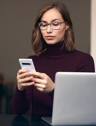 Miniatura 7 de OLOMEE Gafas de lectura para mujer y damas+3.50 elegantes anteojos de aumento para mujer, paquete de 4 unidades, ligeros y cómodos