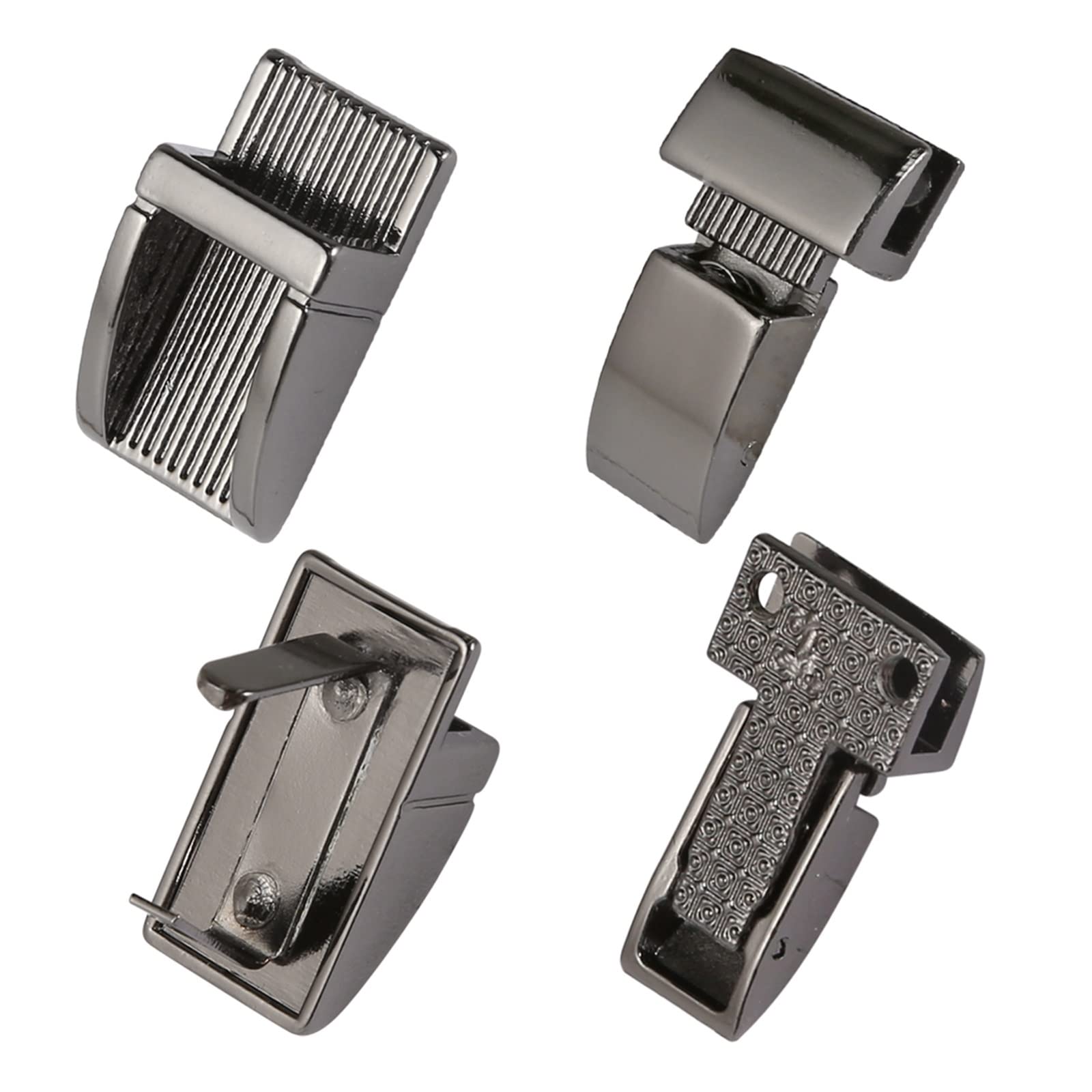 PVUVTNAHW 10PCS Metal Press Push Lock Bag Briefcase Spring Snap Clasps Closure Leather Craft Diy Hardware(Gun)