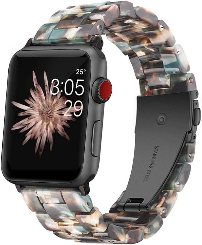 Wongeto Compatible with Apple Watch Band 38mm 40mm 41mm 42mm 44mm 45mm 49mm Women Men,Light Resin Strap Bracelet Replacement for iWatch SE Series 10/9/8/7/6/5/4/3/2/1/SE/Ultra(Blue)