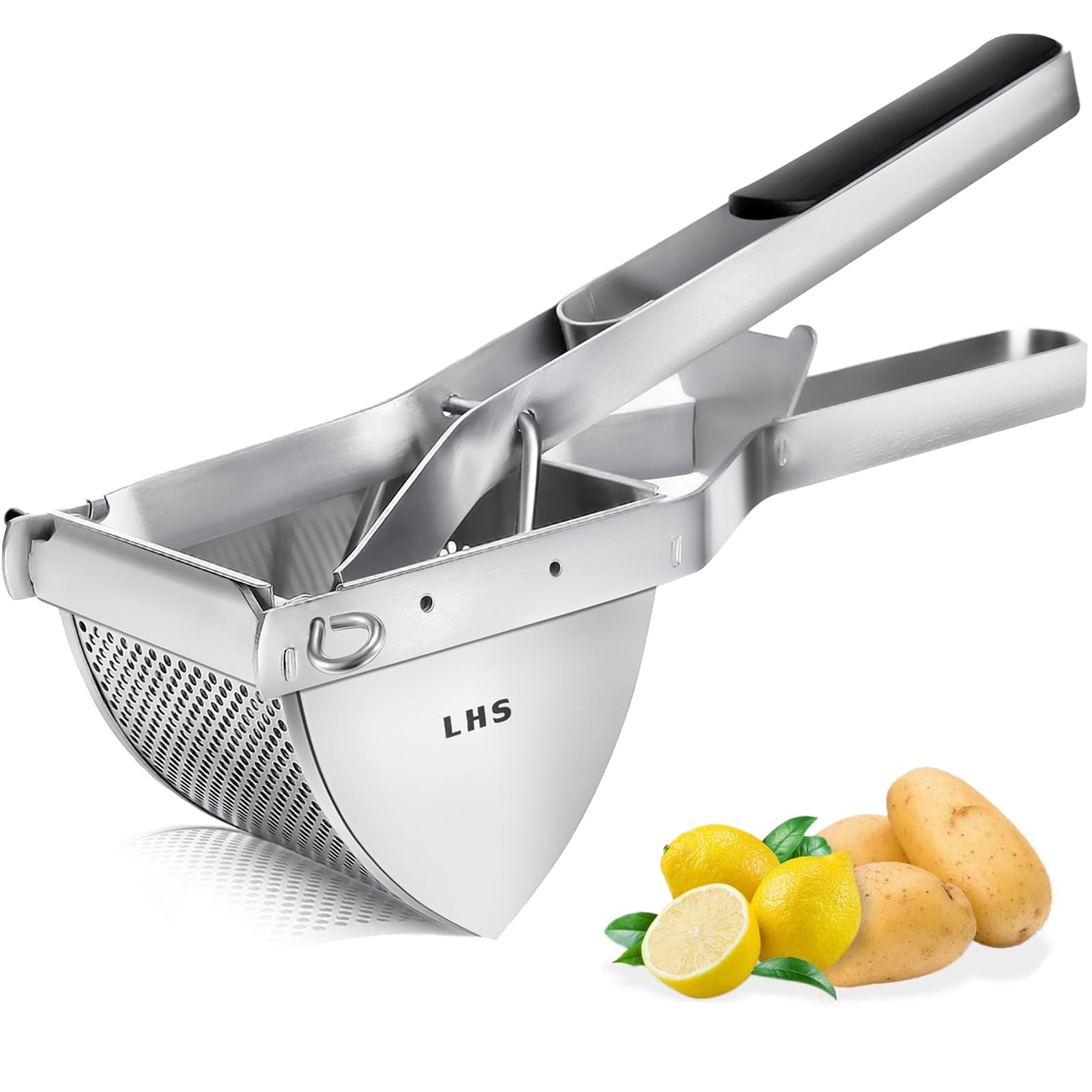 LHS Stainless Steel Potato Ricer and Masher