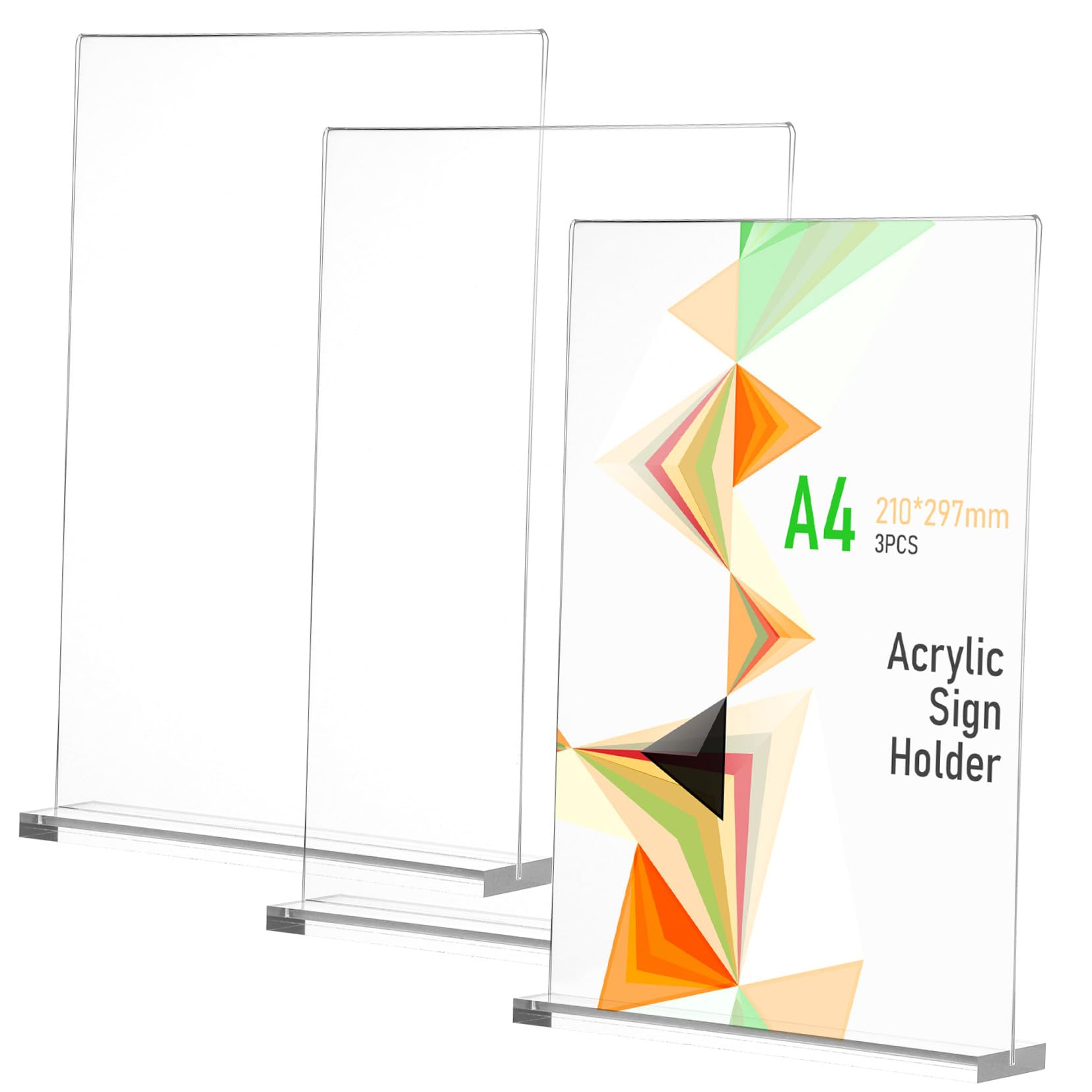 Présentoirs de table acrylique anti-chute support menu stable - 8