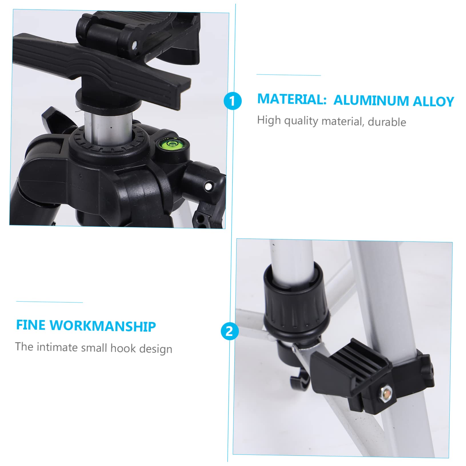 Faltbare Staffelei aus Aluminiumlegierung mit Gestell, Silber