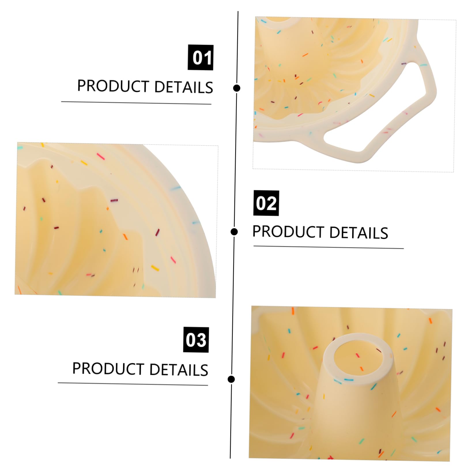 Ipetboom Stampo Antiaderente Struttura a Spirale per Torta Rotondo in Silicone e Bordi Rinforzati e Facile da Usare per Dolci e Biscotti a Casa in Pasticceria