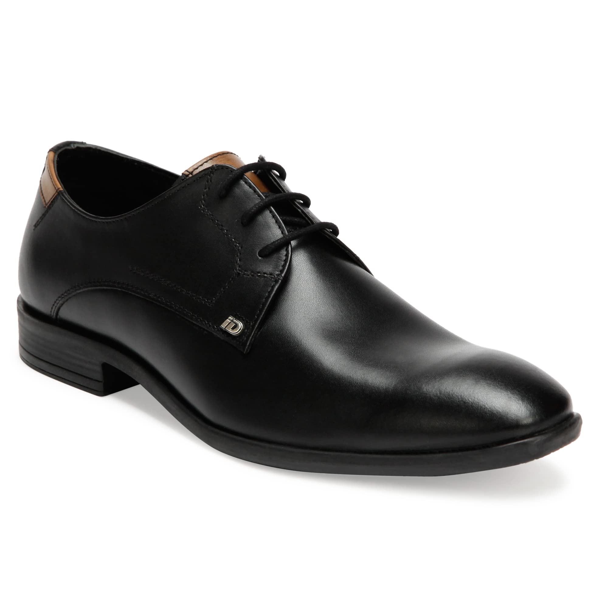 ID Black Lace-Up Leather Formal Shoes for Men (B09MDDQ2MT) Amazon Price History, Amazon Price Tracker