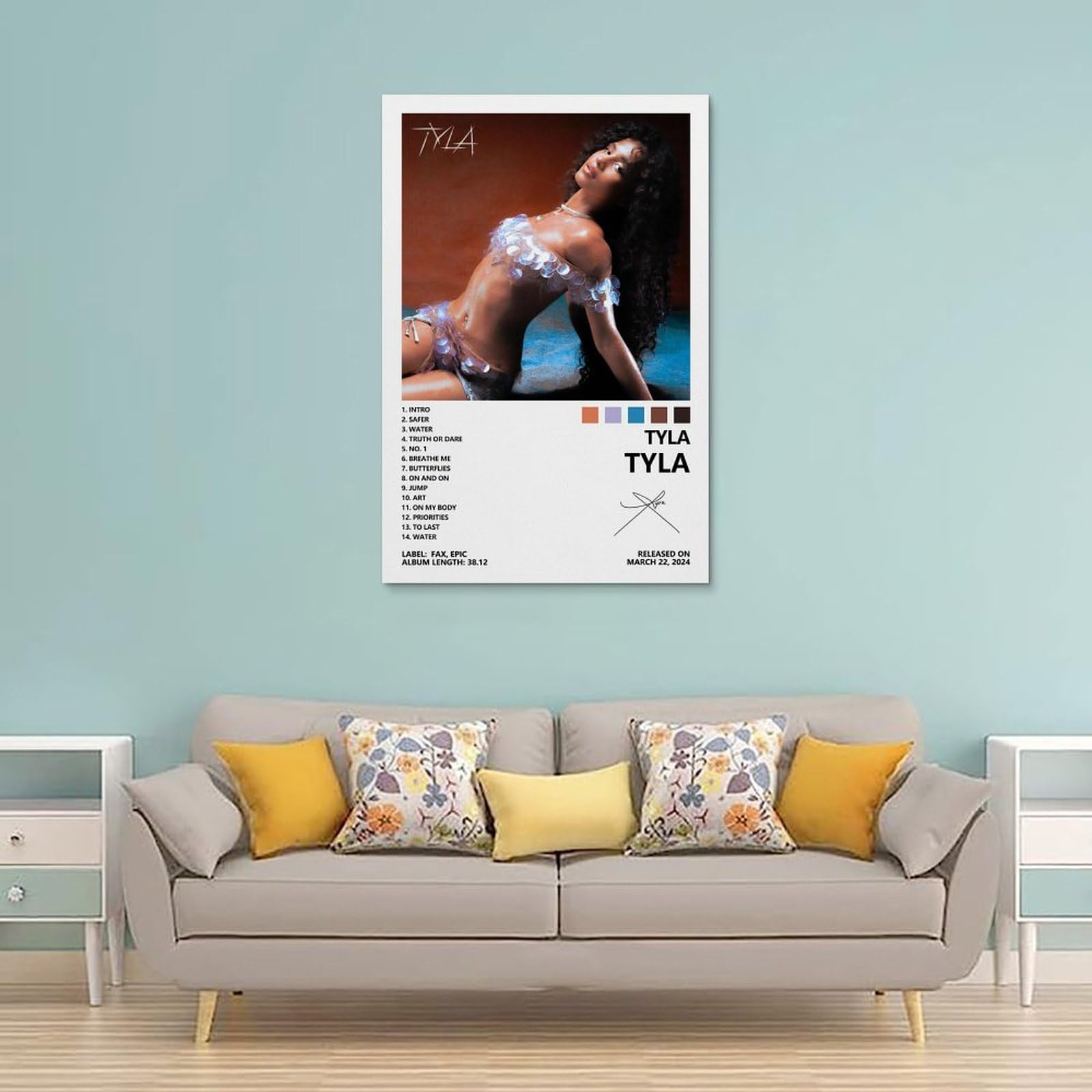 SUANEA Tyla Poster Tyla Album Cover Posters Posters for Room
