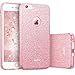 Produktbild ESR Stylische Glitzer Hülle für iPhone 6 / 6S - Dünne Designer Handy Hülle [Weiche TPU Abdeckung + Glitzer Papier + PP innere Schicht] - Glitzer Funkel Schutzhülle für iPhone 6/6S 4,7 Zoll - Rosegold