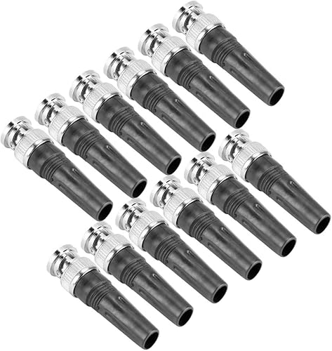 Miniatura 7 de 10 unids BNC cableado recto macho adaptador conector convertidor accesorios electrónicos para cámara y cable de vídeo