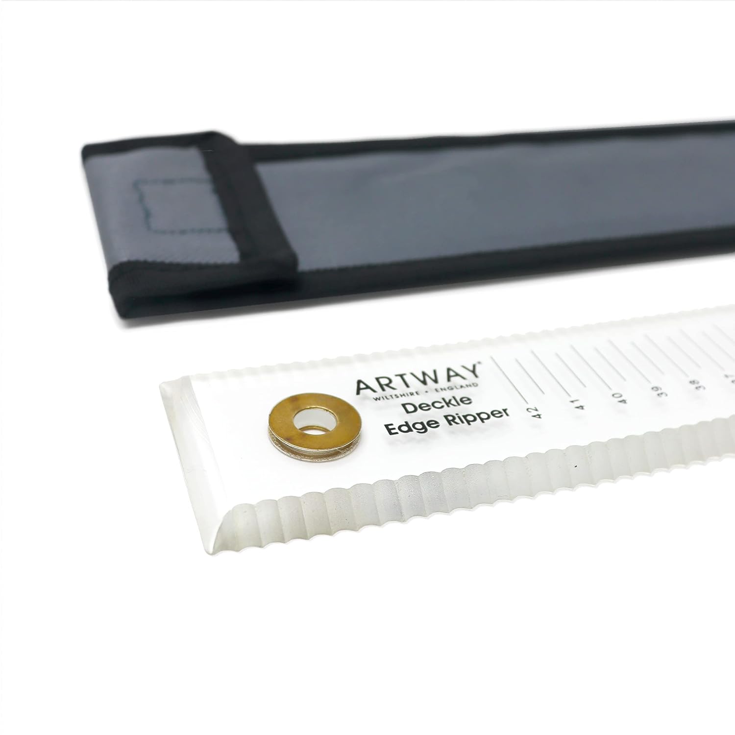 Artway Professional Deckle Edge Ripper Ruler with Protective Case - 50cm
