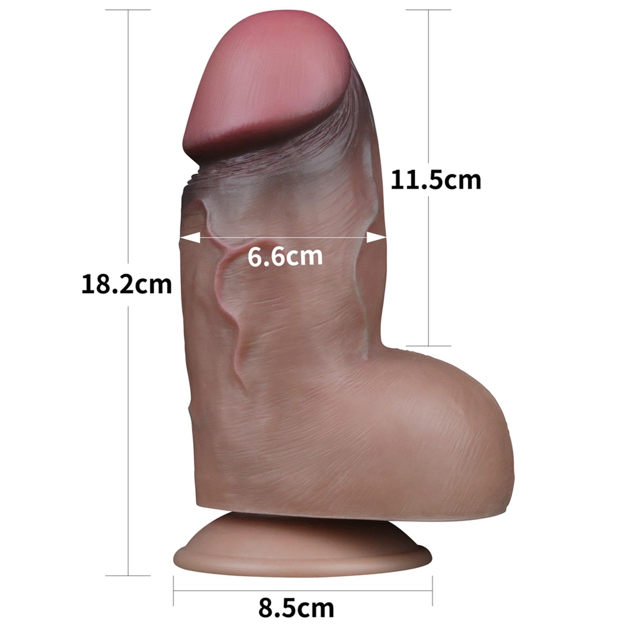 Dildo Doble Capa Silicona Platinum 7 6970260909259