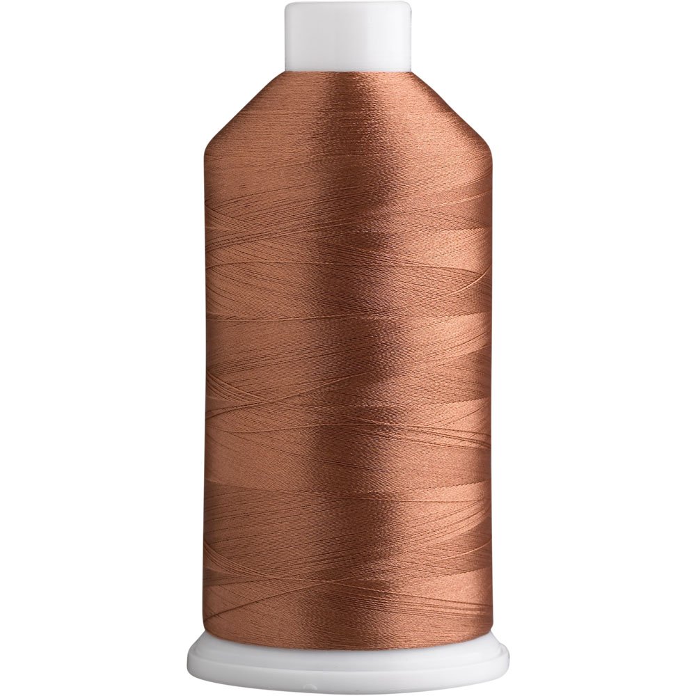 Superpunch SuperB Embroidery Thread 40wt, 5000 m Cone, Java Brown 833