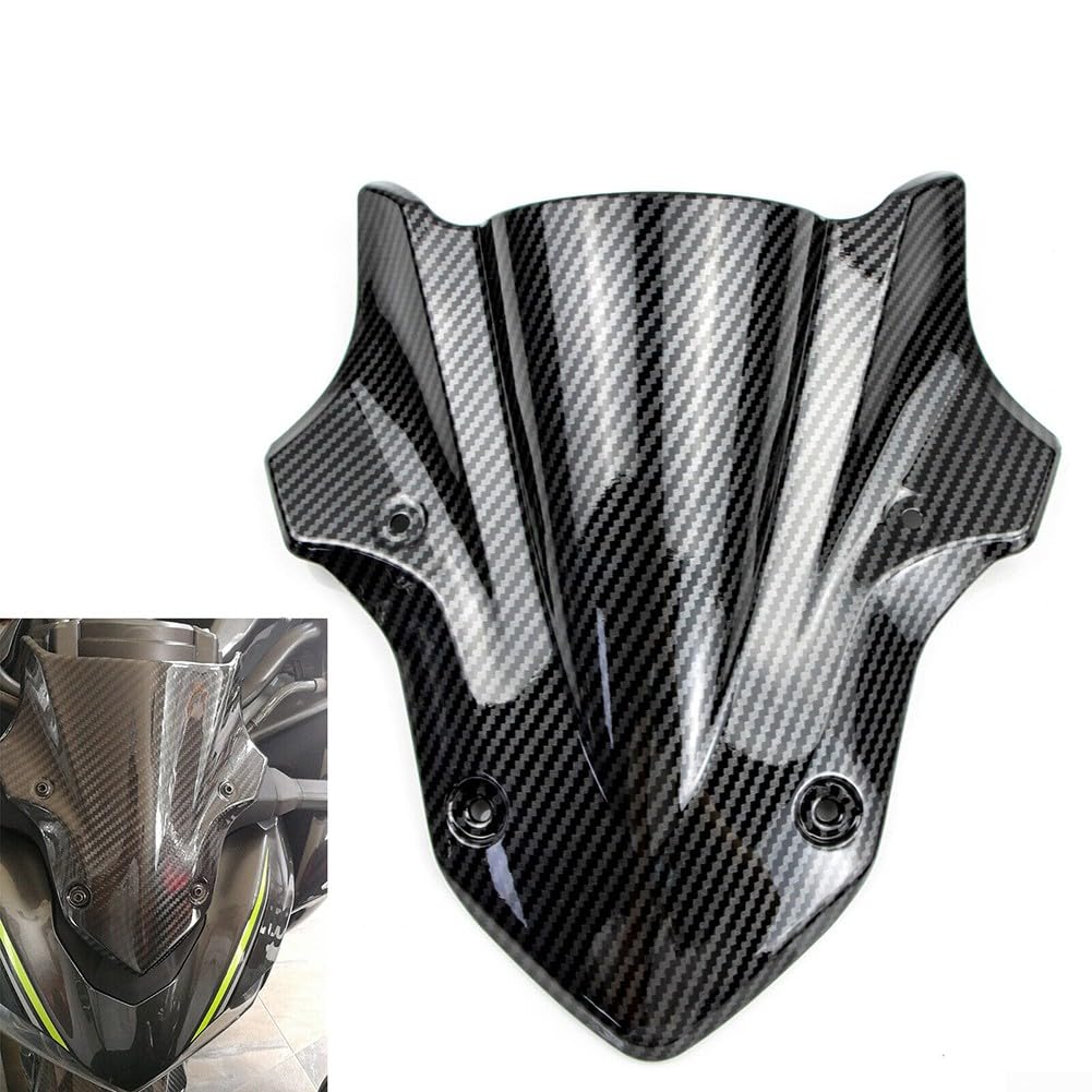 Kohlefaser-Windschutzscheibe für Kawasaki Z900 2017 2018 2019