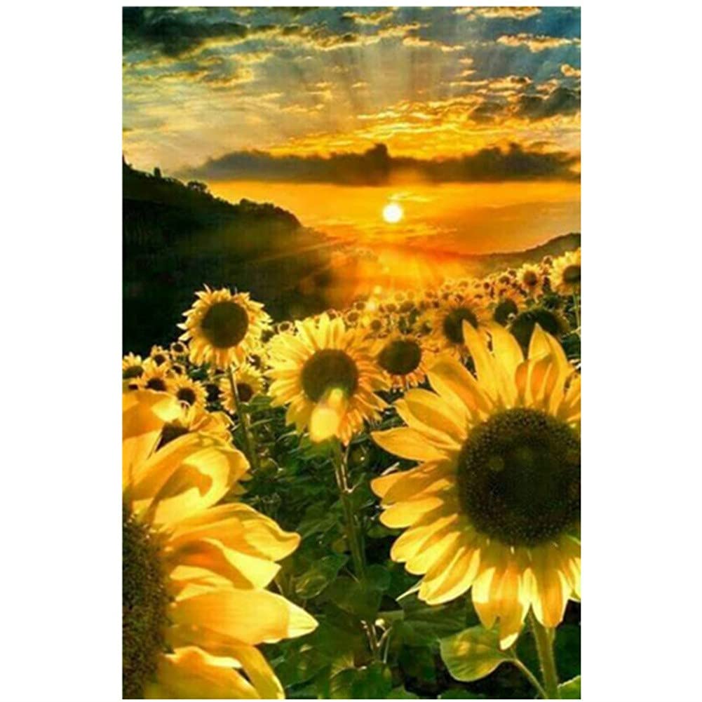 Diamond Painting tournesol géant pour décorer un grand salon