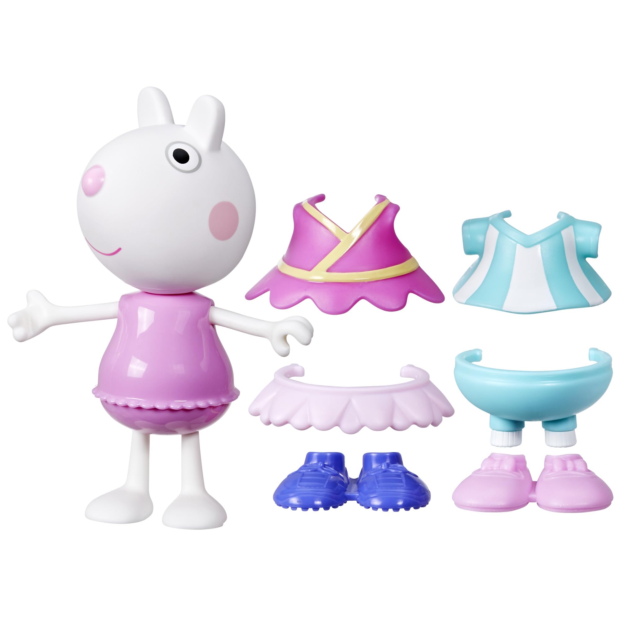 Suzy Sheep-Up Figure with 6 Easy-On Fashion Accessories, 6-Inch Doll, Preschool Toys for Girls and Boys 3 and Up