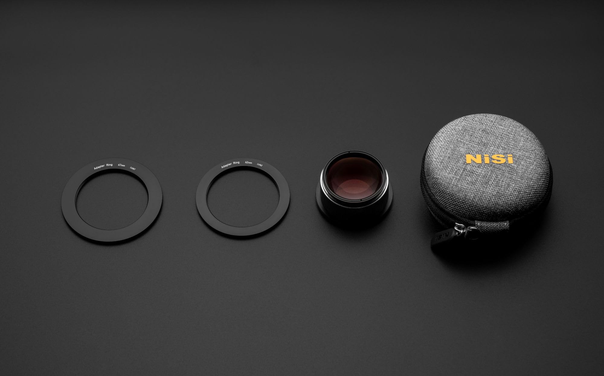 NiSi Kit obiettivo close-up NC da 49 mm, filtro macro per primo piano, filettatura 49 mm, 9 diottrie, rivestimento nano, custodia protettiva, anelli adattatori da 62 mm e 67 mm, accessori per