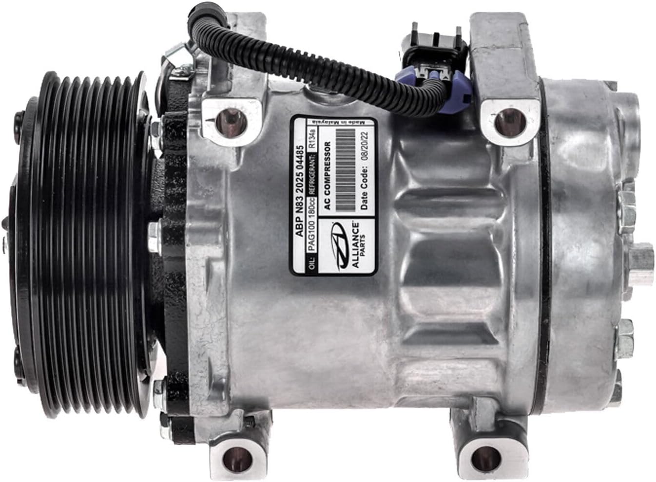CMCompressor AC Compressor with Clutch for Freightliner Century, Columbia, FL70, M2 106, Sprinter - Durable Aluminum