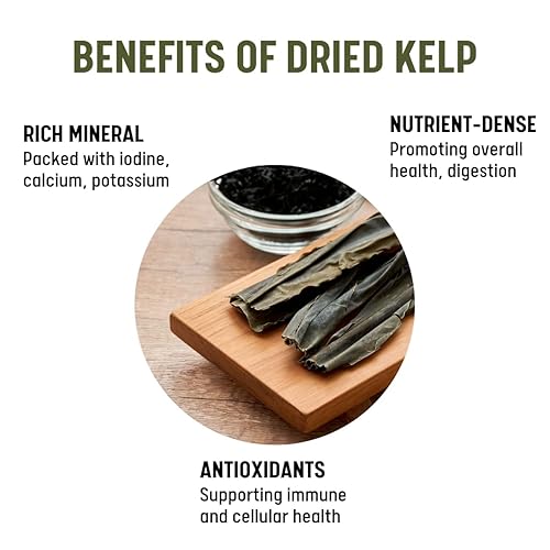 Miniatura 5 de Korean Premium Baby Wakame Seaweeds Flake 2 oz y Dashi Kombu Mezcla de 3.52 onzas - Sopa de miso de cocina 100% natural, ensalada, vegetales