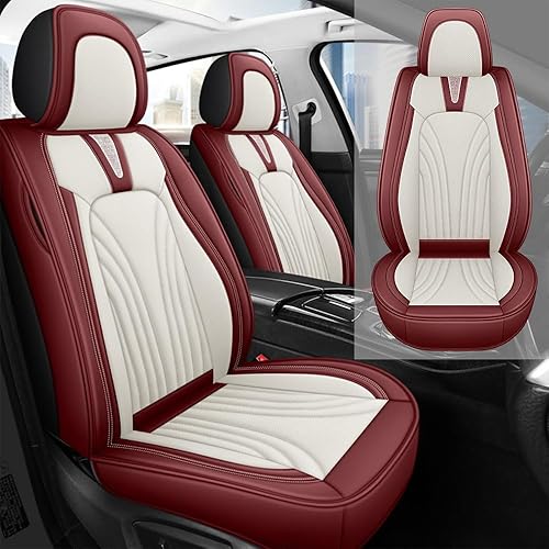 Vista 18 de Fundas de asiento de cuero para Volvo XC40 2019-2024, piel sintética impermeable, compatible con bolsas de aire y protector de cojín automotriz