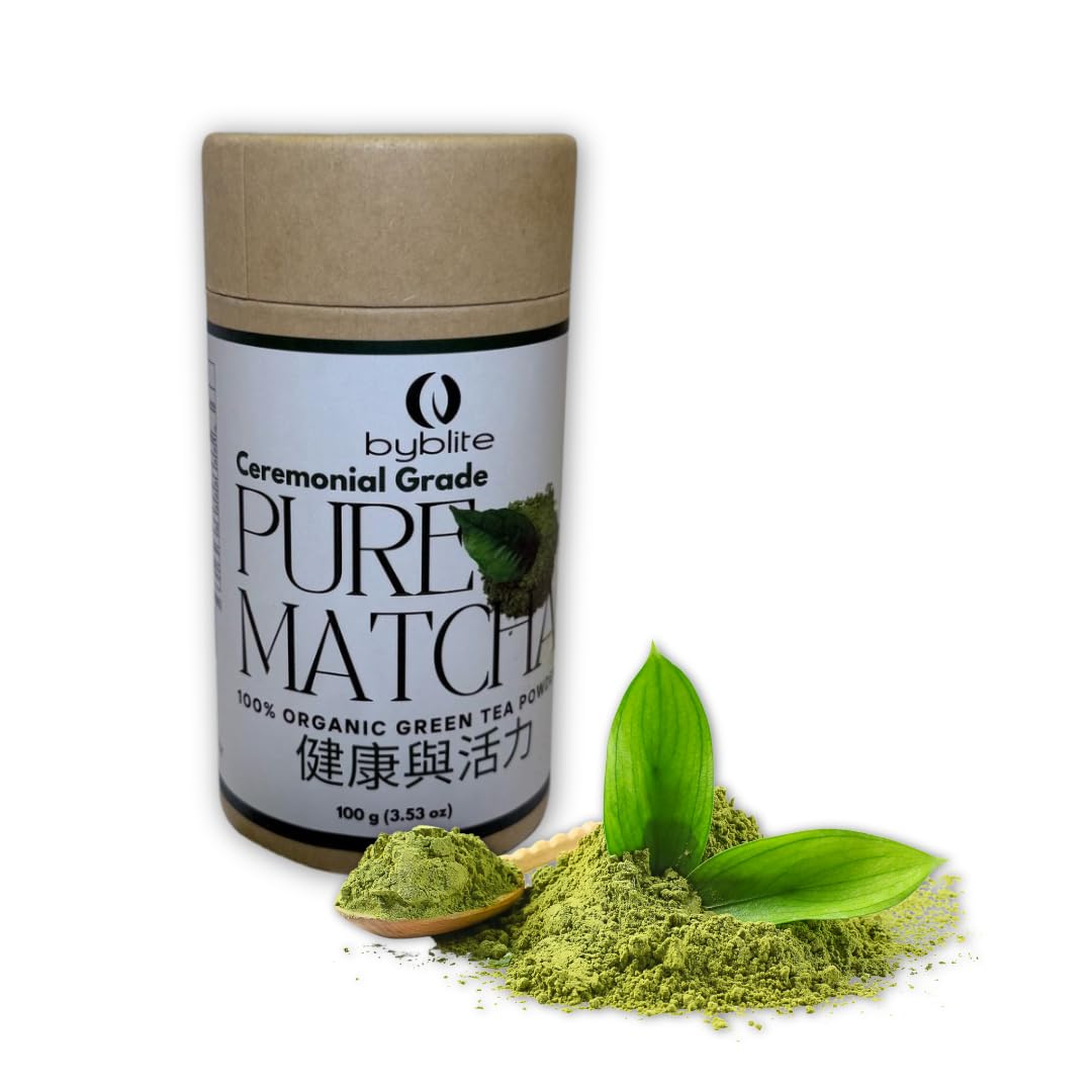 Organic Matcha Green Tea Ceremonial Grade 100 Pure Gold Premium Powder Natural Energy Antioxidants 100g 3 53 oz