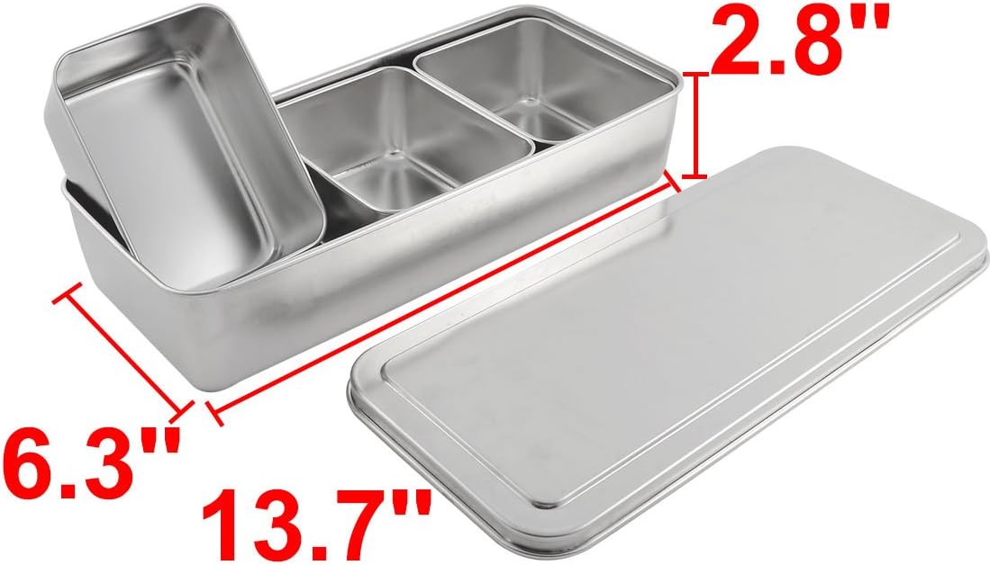 Stainless Steel Kitchen 3 Compartments Salt Seasoning Condiment Container Box Case Holder (id: 587 b32 6b8 14a e2e