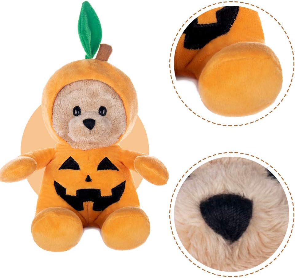 My OLi 9" Pumpkin Wizard Stuffed Animal Plush - Witch & Pumpkin Plush Toy with Flip-Top Hat - Cute Teddy Bear for Kids, Babies & Toddlers - Image 6
