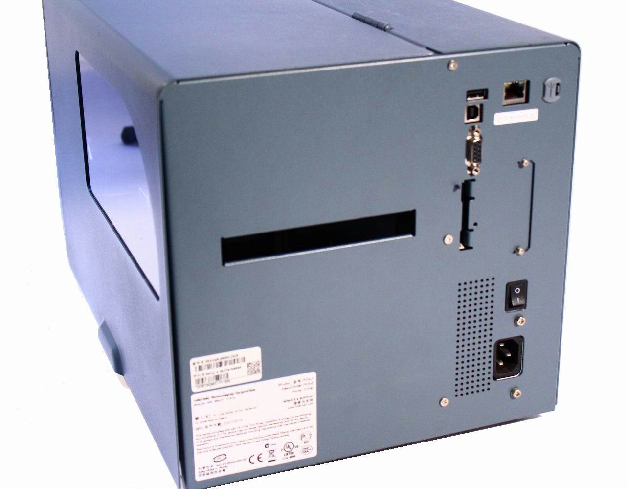 Rear view of Intermec PD42 printer showing connectivity ports