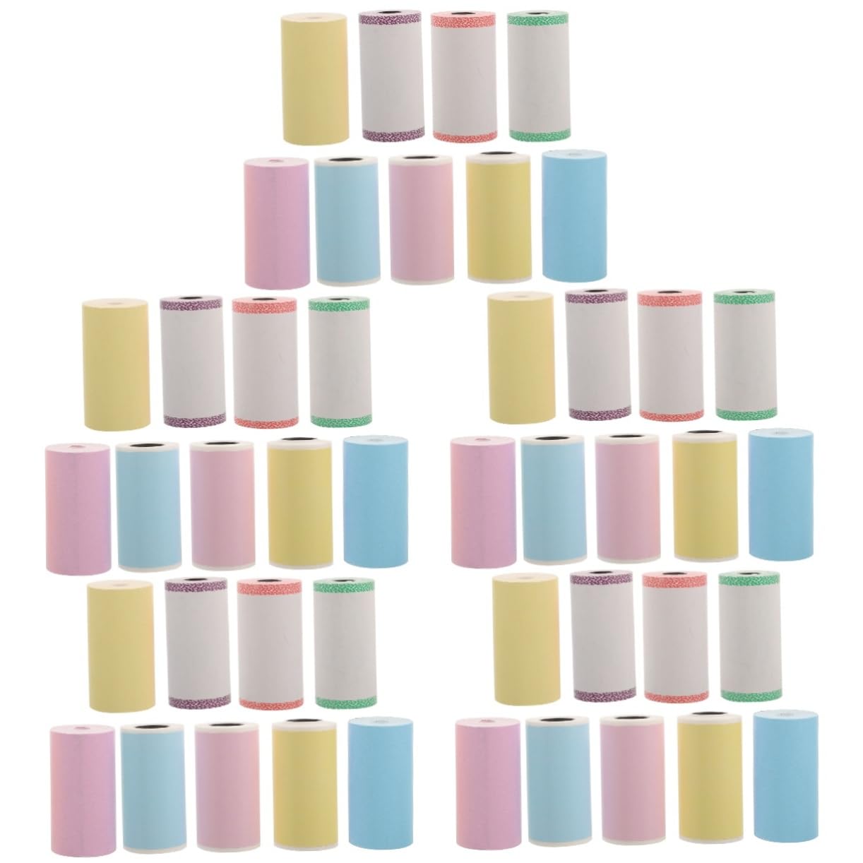 Housoutil 5 Set Etichette Termiche Adesive Autoadesive Per Termica Impermeabili E Resistenti Oli Compatibili Con Mini Stampanti Per Ufficio E Domestico 9 * 5