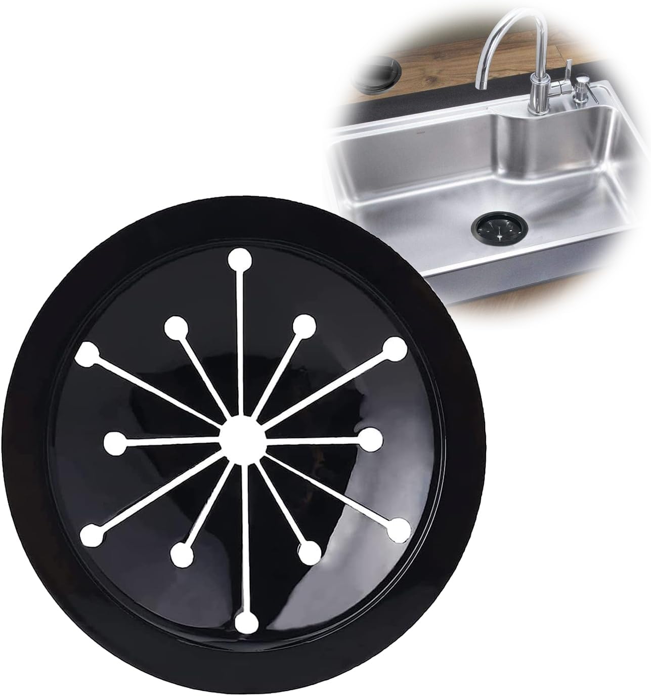 33/8 Inch Garbage Disposal Stopper, Sink Baffle Drain