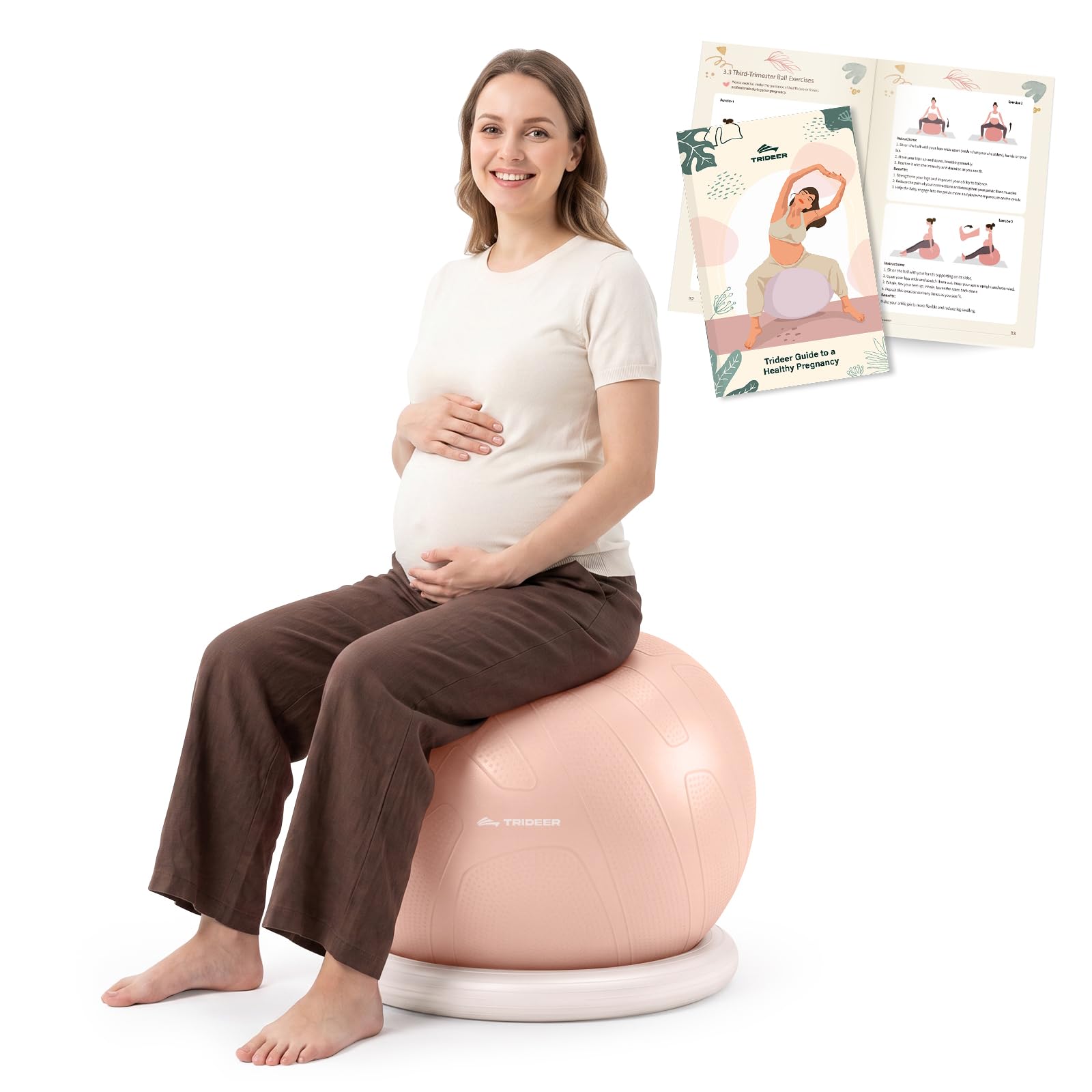 Trideer Exercise Ball Chair – Yoga Ball Chair for Office, Pregnancy &amp; Home