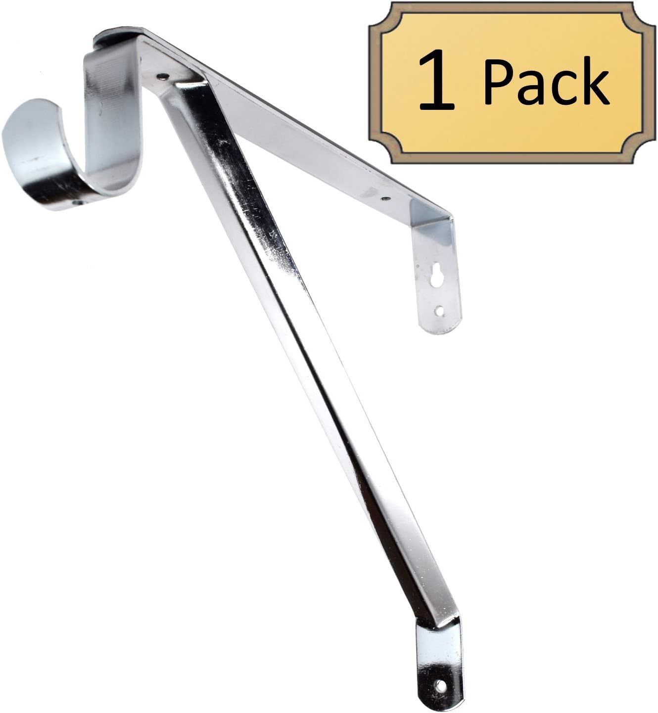 Desunia Adjustable Closet Rod & Shelf Support Bracket - Chrome - 1 Pack