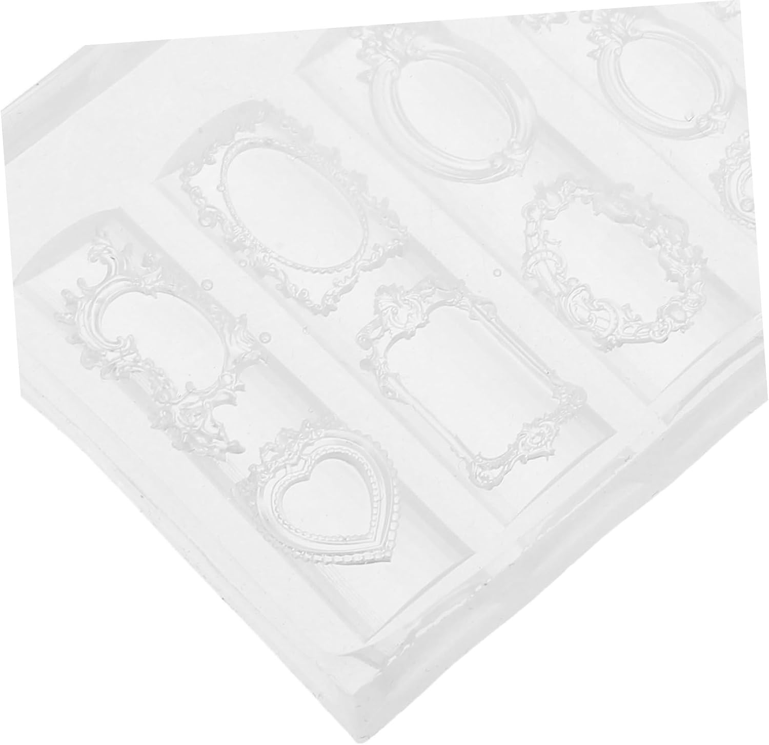 10pcs 3D Silicone Nail Art Moulds Frame Shape Nail Sculpting Tools for DIY Manicure Decoration Supplies