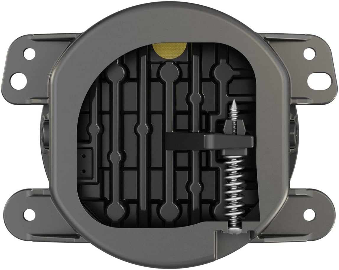 JW Speaker LED Jeep Fog Lights, Model 6145 J2 Series with Black Bezel, Set of 2