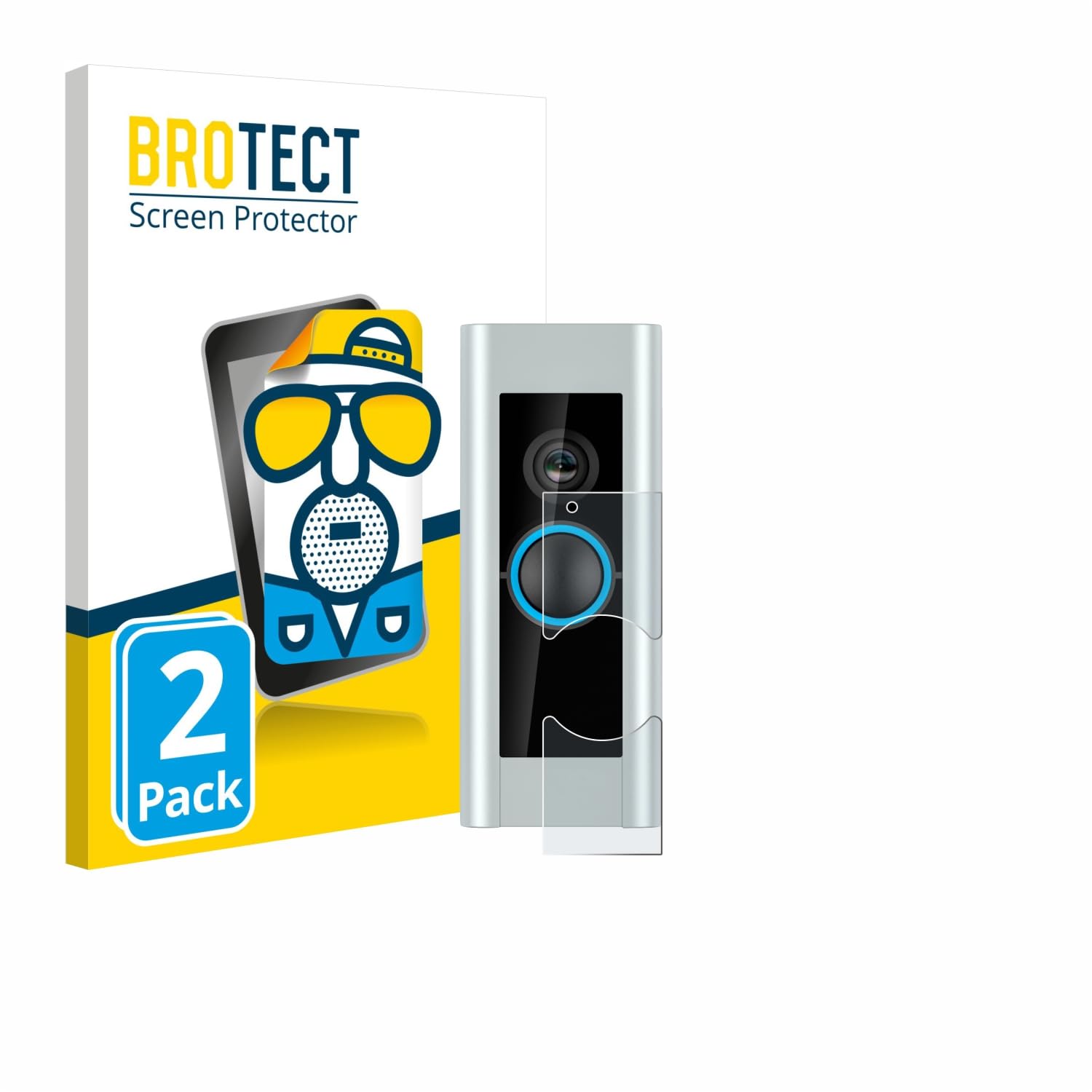 brotect Pellicola Protettiva Vetro per Ring Video Doorbell Pro