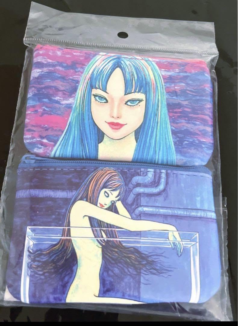 香港限定 富江 伊藤潤二 ショルダーバッグ ポーチ discord Yohji Yamamoto、ホラー漫画家 伊藤潤二氏が直筆で描い