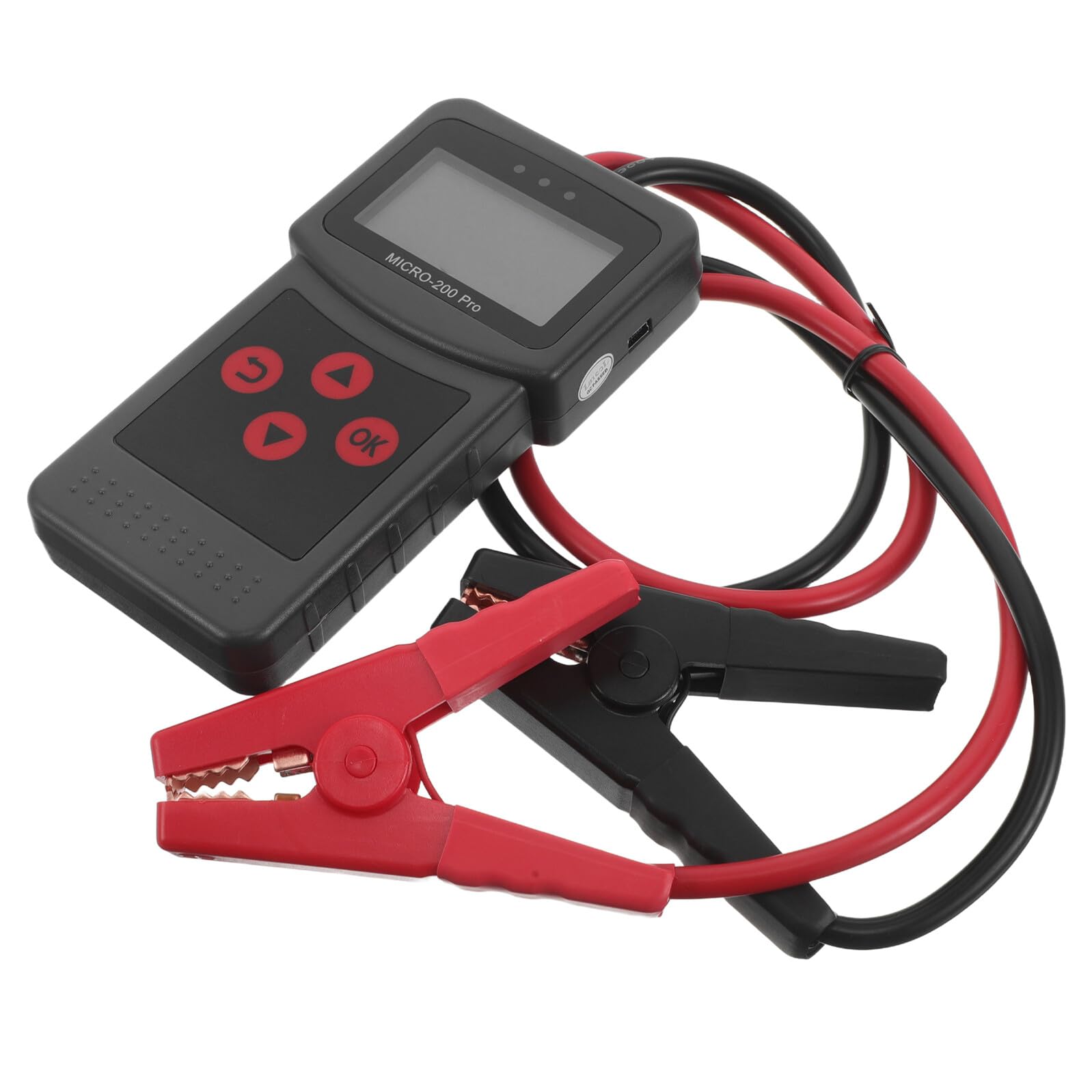 Comprobador de Batería de Coche y Medidor de Voltaje Eléctrico con Pantalla Lcd Diseño Duradero de Plástico Abs Herramienta de Prueba Automotriz para Verificación Precisa