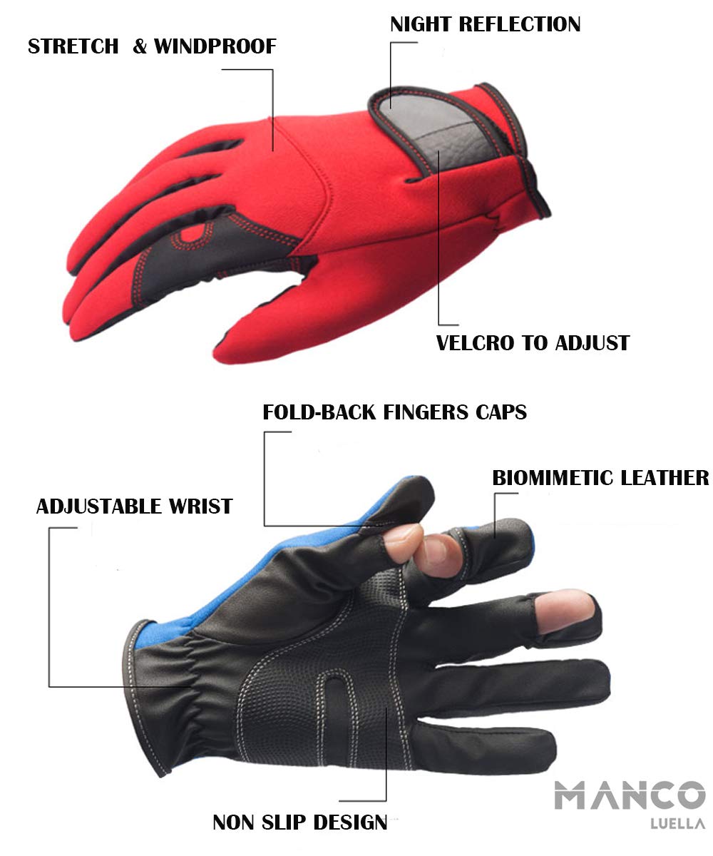 Outdoor-Handschuhe für Fotografen – fingerlos, rutschfest, Stretch, Nachtreflexion, winddicht, wasserabweisend, Fingerkappen, Touchscreens, SLR,