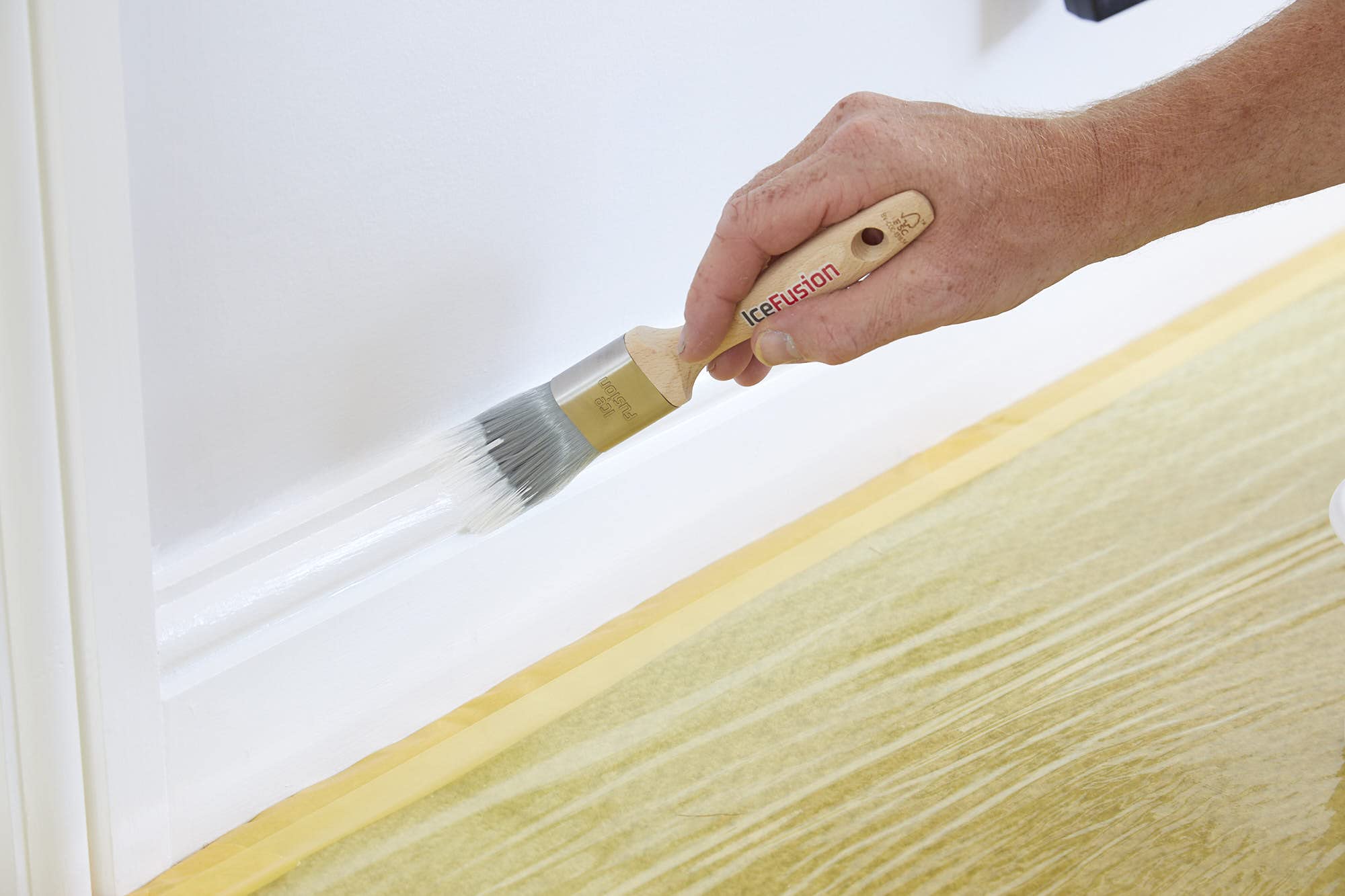 ProDec Advance Juego de brochas sintéticas Profesionales Ice Fusion de 3 Piezas para Pintar con Pinturas de emulsión, Brillantes y satinadas en Paredes, techos, Madera y Metal