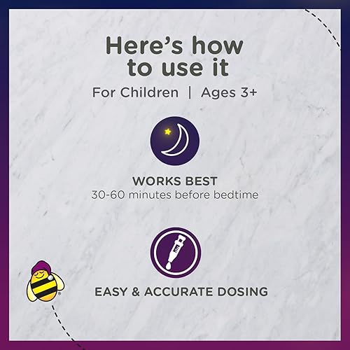 Miniatura 7 de Zarbees Suplemento de sueño para niños con 1 mg de melatonina libre de drogas y eficaz sabor natural fácil de tomar para niños de 3 años en adelante