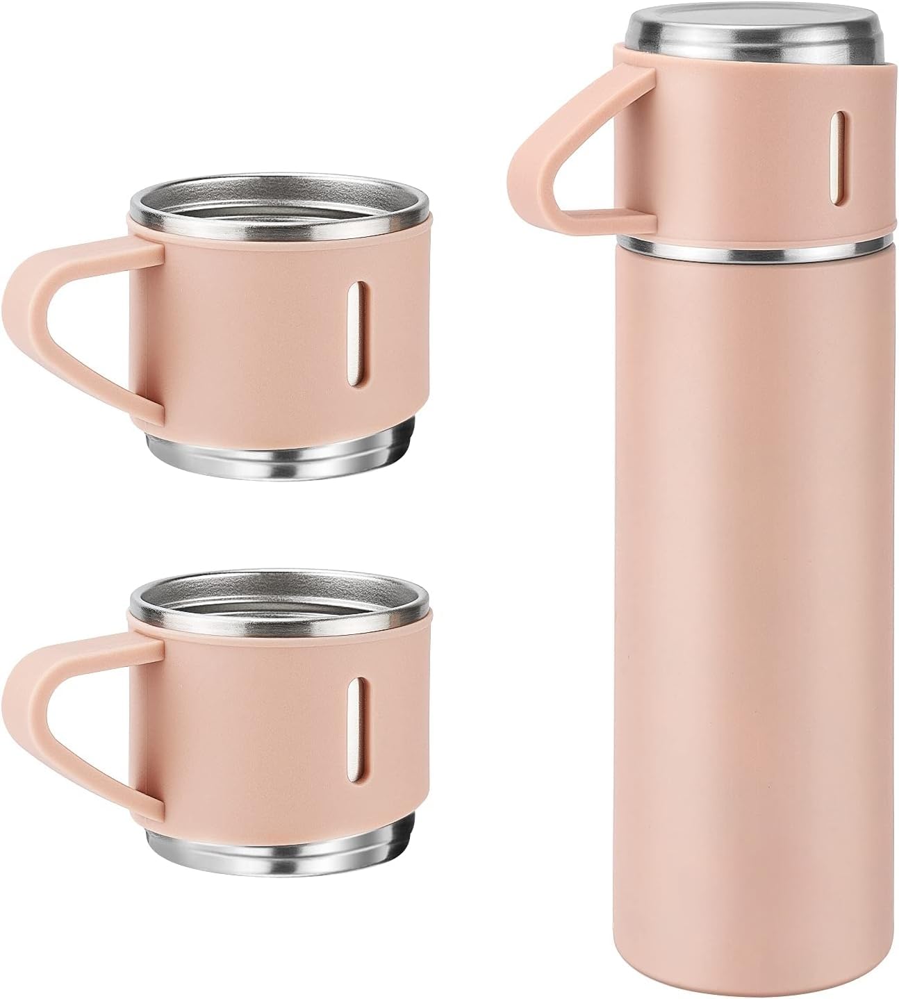 SSE Vacuum Insulated Flask Water Bottle 450ml Stainless Steel Thermo Bottle with Cup for Coffee Water Hot and Cold Drink Flasks (500ml, Peach) (B0CP81BNGJ) Amazon Price History, Amazon Price Tracker