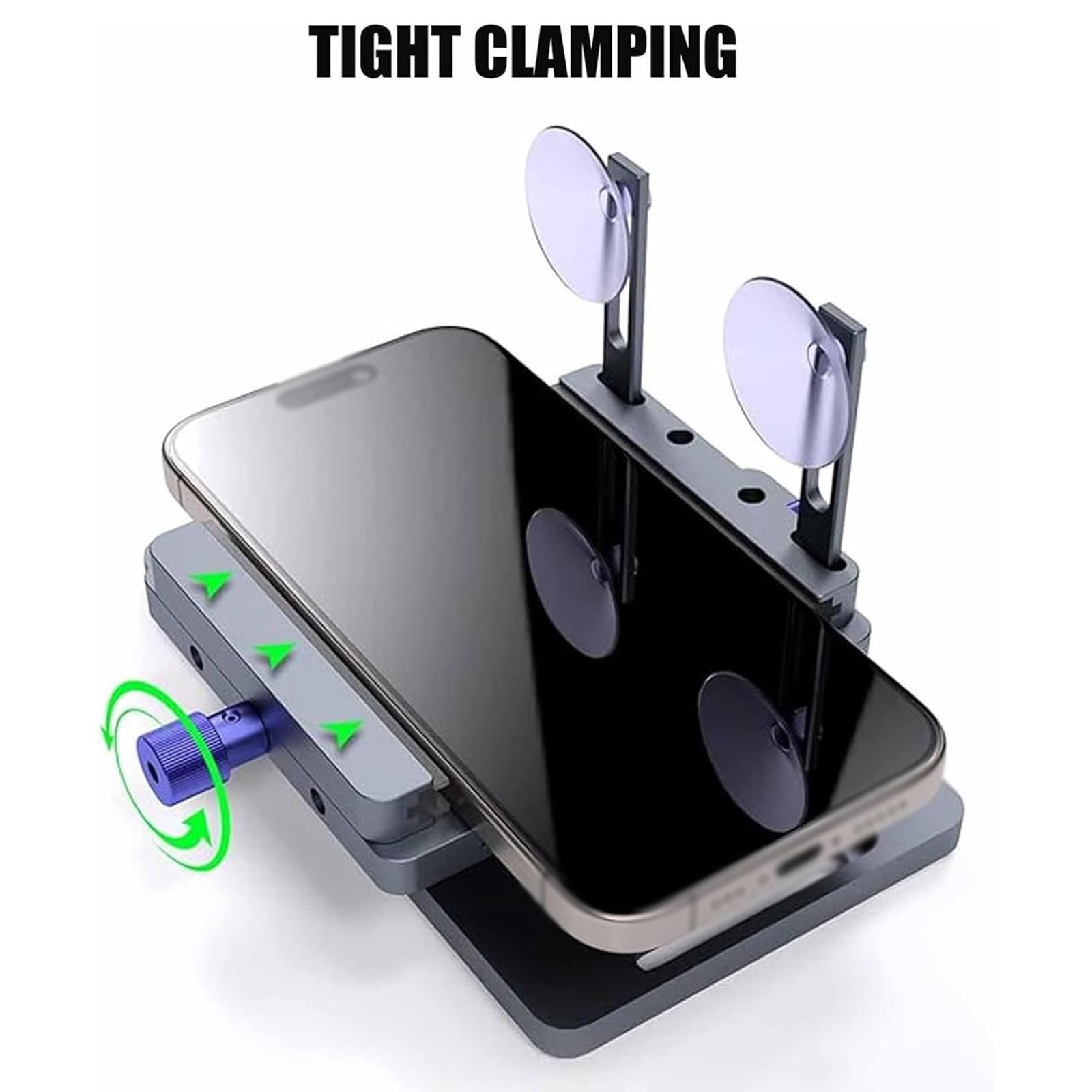 Separatore schermo girevole a 360 gradi, strumento di riparazione cellulare per fai da te, rimozione e manutenzione dello schermo elettroniche, ideale per negozi di riparazione professionali