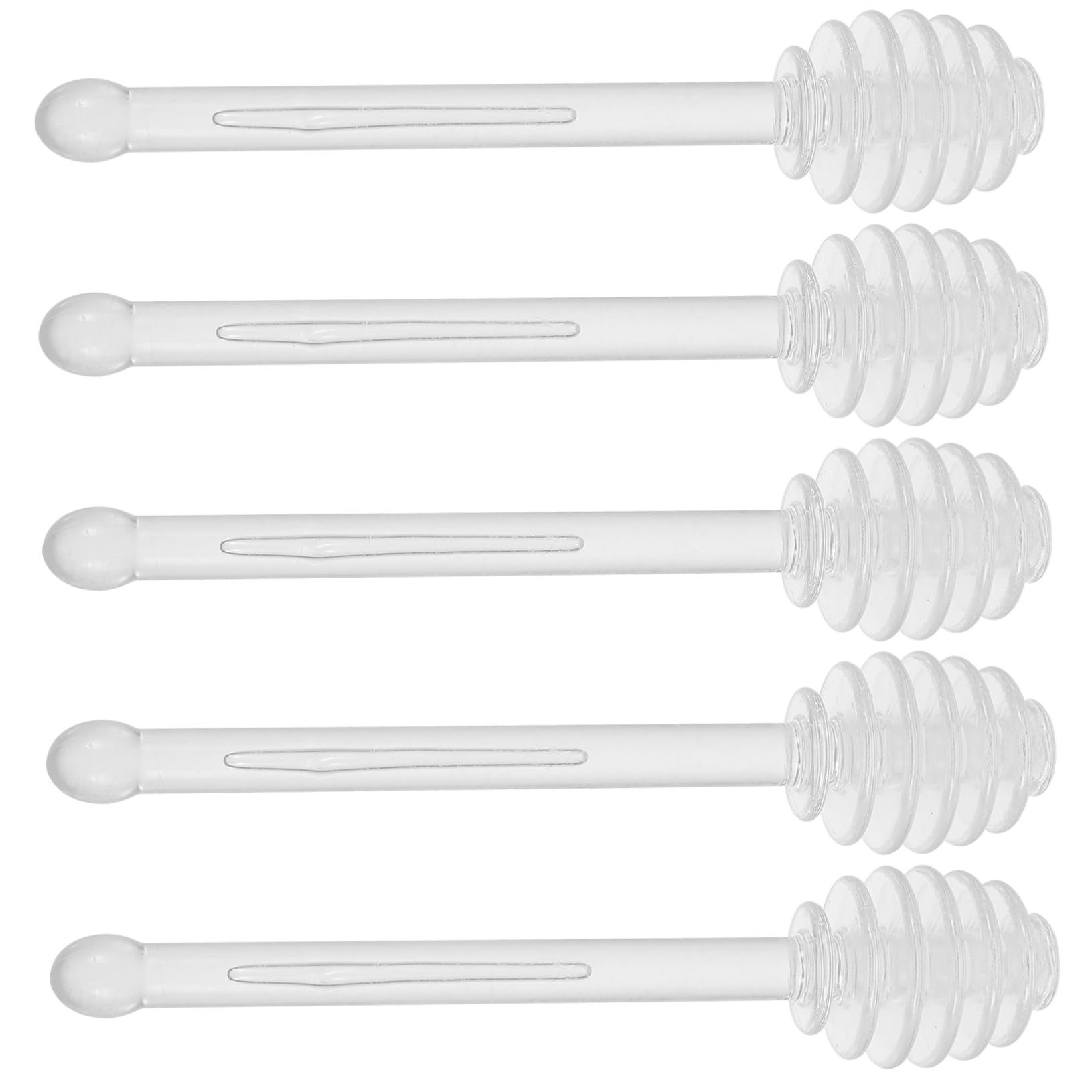 HOLIDYOYO Honey Stirrer Sticks Set of 5 Honey Dippers for Milk Tea Elegant Compact Design
