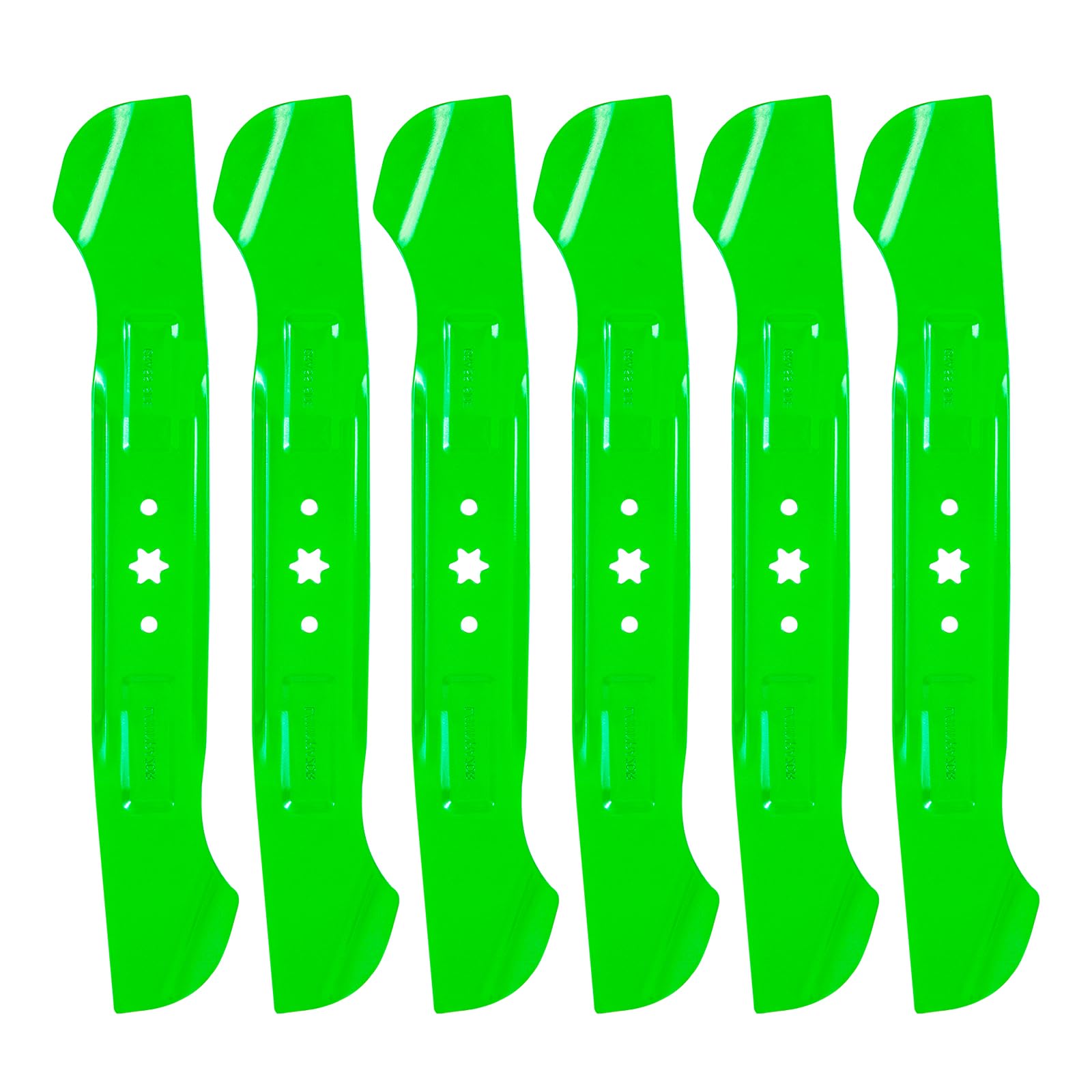 (6 Pack) 742-04244 Fit for 46 inch Deck mower blades Replace 742-04244A 942-04244 942-04290 blades High-Lift Compatible with Cub Ca det LTX1046 XT2-LX46, Troy Bi lt TB2246 TB46, MTD Z6400 T8200