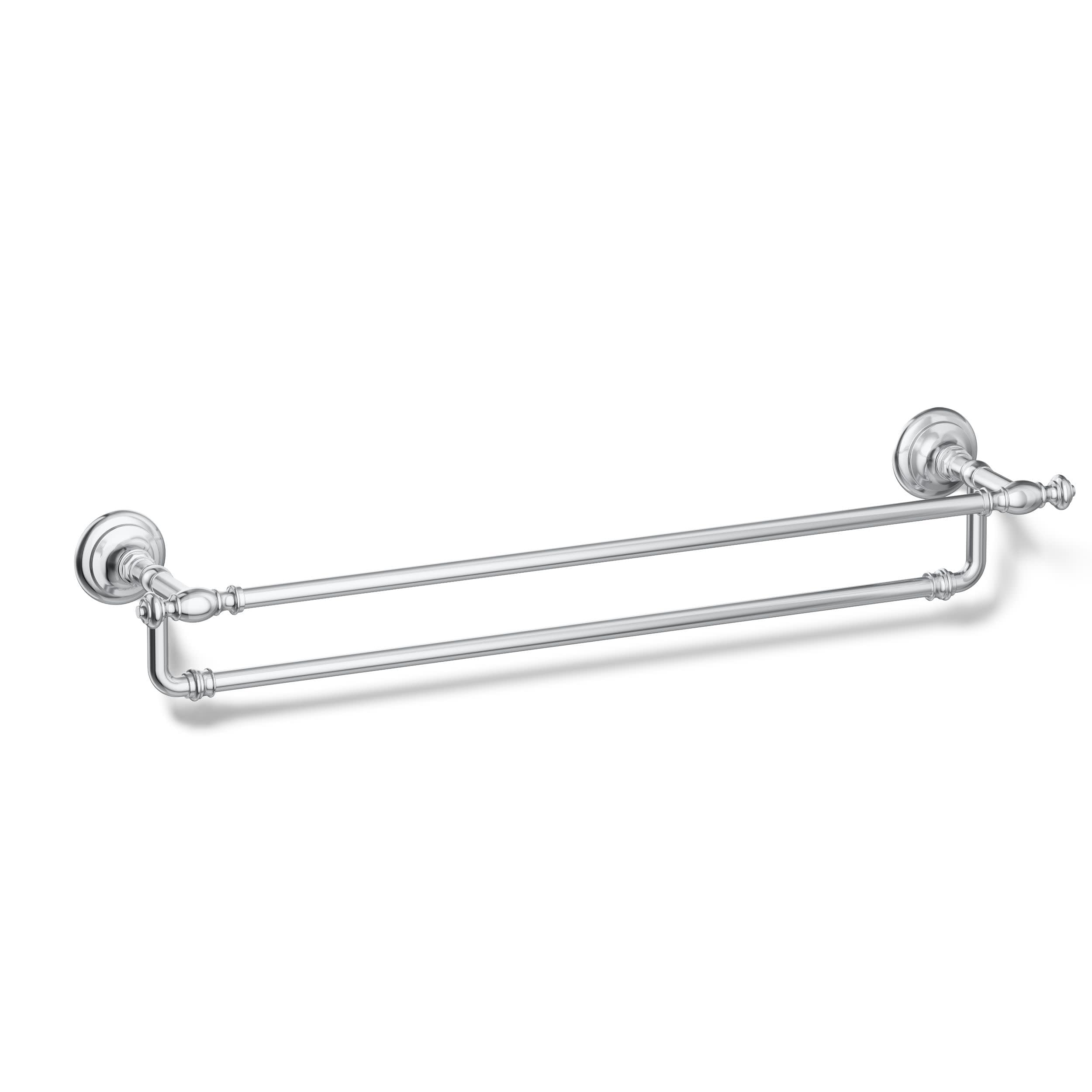 Barre de serviette double pour éviter le linge humide dans votre salle de bain KOHLER