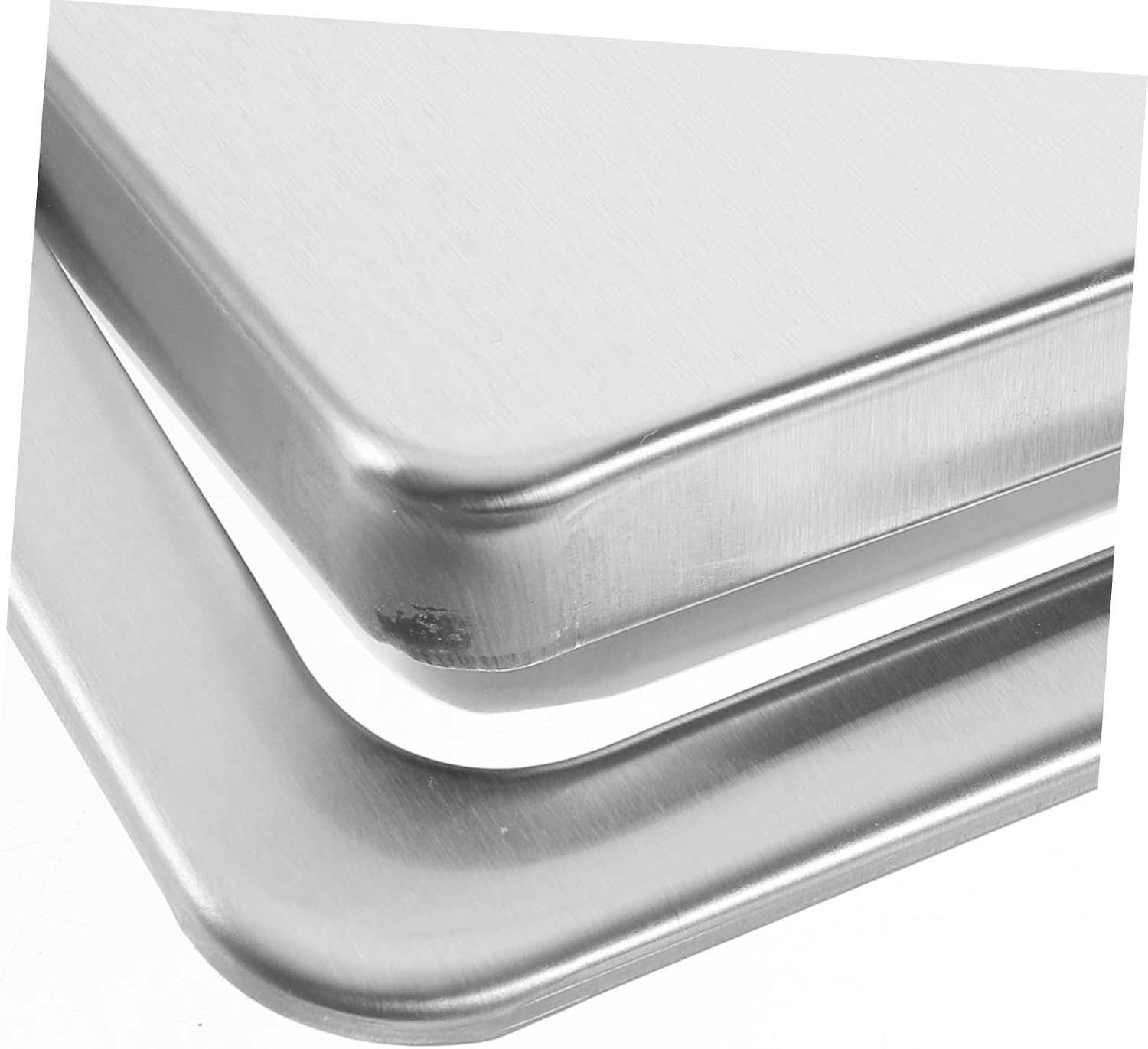 Mikinona Trash Can Lid Kitchen Garbage Can Lid Built Flap Easy Clean Surface Stainless Steel
