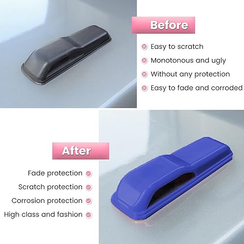 Miniatura 3 de Cubierta de la bisagra del capó del motor Decoración Trim Cover Accesorios de decoración externa (verde)